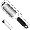 imageCheese Zester Grater Handheld with HandleLemon Citrus Zester Tool Graters for Kitchen Stainless Steel Salad Spinner Cake Decorating SuppliesPerfect Kitchen Gadgets Zucchini Nutmeg Ginger PeelerBlack