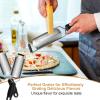 imageCheese Zester Grater Handheld with HandleLemon Citrus Zester Tool Graters for Kitchen Stainless Steel Salad Spinner Cake Decorating SuppliesPerfect Kitchen Gadgets Zucchini Nutmeg Ginger PeelerBlack