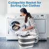 imageCollapsible Bucket for Cleaning 42 Gallons Mop Bucket with Handle for Floor Window Car Washing Silicone Ice Buckets for Parties Camping Fishing Beach RV Laundry Storage Household Cleaning SuppliesGray