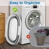 imageCollapsible Bucket for Cleaning 42 Gallons Mop Bucket with Handle for Floor Window Car Washing Silicone Ice Buckets for Parties Camping Fishing Beach RV Laundry Storage Household Cleaning SuppliesGray