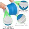 imageCollapsible Bucket with Handle 10L26 Gallon Portable Mop Bucket for Cleaning Silicone Ice Buckets for Outdoor Camping Fishing Car Washing Household Cleaning Supplies Large Plastic Wash Basin TubBlue