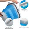 imageCollapsible Mop Bucket and Ice Bucket5L13 Gallon Household Cleaning Silicone Dust Mops Bucket Portable Bathroom Cleaning Supplies Square Bucket for Cleaning5L