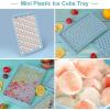 imageIce Cube Trays with Lids for Freezer 33 Sphere Ice Cube Tray with Easy Release for Iced Coffee or Ice Drinks Ice Tray with Lids Ice Cube Mold for Reusable Ice Cubes for Ice Bucket 3 PackBlueSky Blue