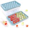 imageIce Cube Trays with Lids for Freezer 33 Sphere Ice Cube Tray with Easy Release for Iced Coffee or Ice Drinks Ice Tray with Lids Ice Cube Mold for Reusable Ice Cubes for Ice Bucket 3 PackBlueArgentinan Blue