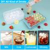imageIce Cube Trays with Lids for Freezer 33 Sphere Ice Cube Tray with Easy Release for Iced Coffee or Ice Drinks Ice Tray with Lids Ice Cube Mold for Reusable Ice Cubes for Ice Bucket 3 PackBlueArgentinan Blue