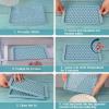 imageIce Cube Trays with Lids for Freezer 33 Sphere Ice Cube Tray with Easy Release for Iced Coffee or Ice Drinks Ice Tray with Lids Ice Cube Mold for Reusable Ice Cubes for Ice Bucket 3 PackBlueSky Blue
