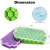imageIce Cube Trays with Lids for Freezer 33 Sphere Ice Cube Tray with Easy Release for Iced Coffee or Ice Drinks Ice Tray with Lids Ice Cube Mold for Reusable Ice Cubes for Ice Bucket 3 PackGreen