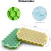 imageIce Cube Trays with Lids for Freezer 33 Sphere Ice Cube Tray with Easy Release for Iced Coffee or Ice Drinks Ice Tray with Lids Ice Cube Mold for Reusable Ice Cubes for Ice Bucket 3 PackMulticolor
