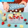 imageIce Cube Trays with Lids for Freezer 33 Sphere Ice Cube Tray with Easy Release for Iced Coffee or Ice Drinks Ice Tray with Lids Ice Cube Mold for Reusable Ice Cubes for Ice Bucket 3 PackBlueArgentinan Blue