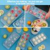 imageIce Cube Trays with Lids for Freezer 33 Sphere Ice Cube Tray with Easy Release for Iced Coffee or Ice Drinks Ice Tray with Lids Ice Cube Mold for Reusable Ice Cubes for Ice Bucket 3 PackBlueAero