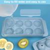 imageIce Cube Trays with Lids for Freezer 33 Sphere Ice Cube Tray with Easy Release for Iced Coffee or Ice Drinks Ice Tray with Lids Ice Cube Mold for Reusable Ice Cubes for Ice Bucket 3 PackBlueAero