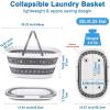 imageLaundry Basket Collapsible 16L Small Clothes Hamper PopUp Laundry Baskets with Handles Foldable Plastic Bin Storage Containers for Clothes Baby Kids Hamper Storage Organizer for Dorm Room Bathroom35L