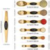 imageMagnetic Measuring Spoons Set with Leveler Stackable Stainless Steel Tablespoons for Baking Fits in Spice JarsGold