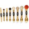 imageMagnetic Measuring Spoons Set with Leveler Stackable Stainless Steel Tablespoons for Baking Fits in Spice JarsGold