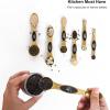 imageMagnetic Measuring Spoons Set with Leveler Stackable Stainless Steel Tablespoons for Baking Fits in Spice JarsGold