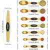 imageMagnetic Measuring Spoons Set with Leveler Stackable Stainless Steel Tablespoons for Baking Fits in Spice JarsGold