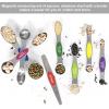 imageMagnetic Measuring Spoons Set with Leveler Stackable Stainless Steel Tablespoons for Baking Fits in Spice JarsMulticolor