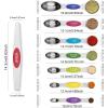 imageMagnetic Measuring Spoons Set with Leveler Stackable Stainless Steel Tablespoons for Baking Fits in Spice JarsMulticolor