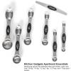 imageMagnetic Measuring Spoons Set with Leveler Stackable Stainless Steel Tablespoons for Baking Fits in Spice JarsSliver