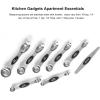 imageMagnetic Measuring Spoons Set with Leveler Stackable Stainless Steel Tablespoons for Baking Fits in Spice JarsSliver