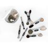 imageMagnetic Measuring Spoons Set with Leveler Stackable Stainless Steel Tablespoons for Baking Fits in Spice JarsSliver
