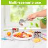 imageMeasuring Cups and Spoons Set Stainless SteelMeasuring Spoons Liquid Stackable Metric Measuring Scoop for Baking or CookingKitchen Cake Decorating Supplies Measuring Cup Organizermulticolour
