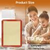 imageSilicone Baking Mat 2Pack NonStick Food Safe ampamp 157quotx118quot Reusable Silicone Mats  200Pcs Cookies Bags for Baking Oven Baking Sheet for Making Cookies Macaroons BreadRed2 Pack