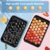 imageWIBIMEN Ice Cube Tray with Lid and Bin  Round Ice Trays for Freezer with Lid  Ice Cube Trays for Freezer with Ice Container 1quot2PACK BlackBlack