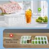 imageWIBIMEN Ice Cube Tray with Lid and Bin  Round Ice Trays for Freezer with Lid  Ice Cube Trays for Freezer with Ice Container 1quot2PACK BlackPink