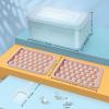 imageWIBIMEN Ice Cube Tray with Lid and Bin  Round Ice Trays for Freezer with Lid  Ice Cube Trays for Freezer with Ice Container 1quot2PACK BlackPink