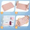 imageWIBIMEN Ice Cube Tray with Lid and Bin  Round Ice Trays for Freezer with Lid  Ice Cube Trays for Freezer with Ice Container 1quot2PACK BlackPink