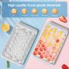 imageWIBIMEN Ice Cube Tray with Lid and Bin  Round Ice Trays for Freezer with Lid  Ice Cube Trays for Freezer with Ice Container 1quot2PACK BlackWhite