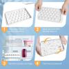 imageWIBIMEN Ice Cube Tray with Lid and Bin  Round Ice Trays for Freezer with Lid  Ice Cube Trays for Freezer with Ice Container 1quot2PACK BlackWhite