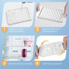 imageWIBIMEN Ice Cube Tray with Lid and Bin  Round Ice Trays for Freezer with Lid  Ice Cube Trays for Freezer with Ice Container 1quot2PACK BlackWhite
