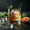 imageWIBIMEN Large Ice Cube Molds Big Round Whiskey Ice Cube Trays for Freezer Easy to Fill ampamp Release Whiskey Bourbon Cocktail19In6 Balls Blue2 PackBlue2 Pack