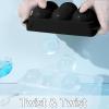 imageWIBIMEN Large Ice Cube Molds Big Round Whiskey Ice Cube Trays for Freezer Easy to Fill ampamp Release Whiskey Bourbon Cocktail19In6 Balls Blue2 PackBlack2 Pack