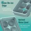 imageWIBIMEN Large Ice Cube Molds Big Round Whiskey Ice Cube Trays for Freezer Easy to Fill ampamp Release Whiskey Bourbon Cocktail19In6 Balls Blue2 PackBlue2 Pack