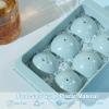 imageWIBIMEN Large Ice Cube Molds Big Round Whiskey Ice Cube Trays for Freezer Easy to Fill ampamp Release Whiskey Bourbon Cocktail19In6 Balls Blue2 PackBlue1 Pack