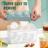 imageWIBIMEN Large Ice Cube Molds Big Round Whiskey Ice Cube Trays for Freezer Easy to Fill ampamp Release Whiskey Bourbon Cocktail19In6 Balls Blue2 PackBlue2 Pack