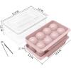 imageWIBIMEN Large Ice Cube Molds Big Round Whiskey Ice Cube Trays for Freezer Easy to Fill ampamp Release Whiskey Bourbon Cocktail19In6 Balls Blue2 PackPink2 Pack