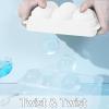 imageWIBIMEN Large Ice Cube Molds Big Round Whiskey Ice Cube Trays for Freezer Easy to Fill ampamp Release Whiskey Bourbon Cocktail19In6 Balls Blue2 PackWhite2 Pack
