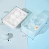 imageWIBIMEN Large Ice Cube Molds Big Round Whiskey Ice Cube Trays for Freezer Easy to Fill ampamp Release Whiskey Bourbon Cocktail19In6 Balls Blue2 PackWhite2 Pack