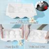 imageWIBIMEN Large Ice Cube Molds Big Round Whiskey Ice Cube Trays for Freezer Easy to Fill ampamp Release Whiskey Bourbon Cocktail19In6 Balls Blue2 PackWhite2 Pack