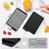 imageWIBIMEN Mini Ice Cube Trays Small Tiny Round Pebble Crushed Nugget Ice Trays for Freezer with Lid  Chilling Drinks Coffee Juice2 Pack055In  BlueBlack