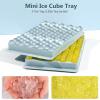 imageWIBIMEN Mini Ice Cube Trays Small Tiny Round Pebble Crushed Nugget Ice Trays for Freezer with Lid  Chilling Drinks Coffee Juice2 Pack055In  BlueBlue