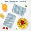 imageWIBIMEN Mini Ice Cube Trays Small Tiny Round Pebble Crushed Nugget Ice Trays for Freezer with Lid  Chilling Drinks Coffee Juice2 Pack055In  BlueBlue