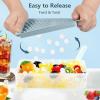 imageWIBIMEN Mini Ice Cube Trays Small Tiny Round Pebble Crushed Nugget Ice Trays for Freezer with Lid  Chilling Drinks Coffee Juice2 Pack055In  BlueBlue