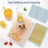 imageWIBIMEN Mini Ice Cube Trays Small Tiny Round Pebble Crushed Nugget Ice Trays for Freezer with Lid  Chilling Drinks Coffee Juice2 Pack055In  BlueBlue