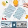 imageWIBIMEN Mini Ice Cube Trays Small Tiny Round Pebble Crushed Nugget Ice Trays for Freezer with Lid  Chilling Drinks Coffee Juice2 Pack055In  BlueBlue
