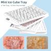 imageWIBIMEN Mini Ice Cube Trays Small Tiny Round Pebble Crushed Nugget Ice Trays for Freezer with Lid  Chilling Drinks Coffee Juice2 Pack055In  BlueWhite